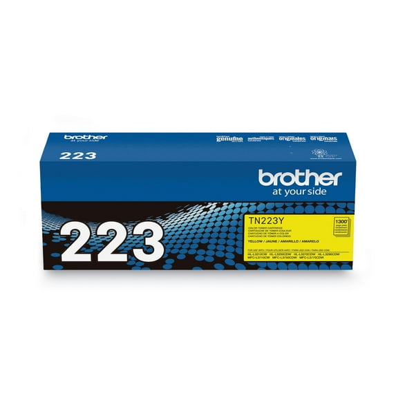 Brother Genuine TN223Y Standard Yield Yellow Printer Toner Cartridge Brother Genuine TN223Y Standard Yield Yellow Printer Toner Cartridge